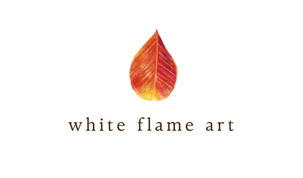 white flame art