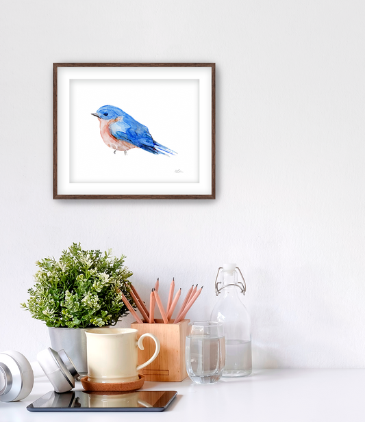 The Bluebird From The East Fine Art Print
