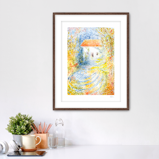 A Study Of Monet's The Geese Fine Art Print